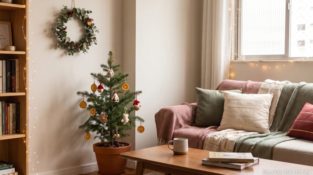 Dicas de decoração de Natal para ambientes pequenos